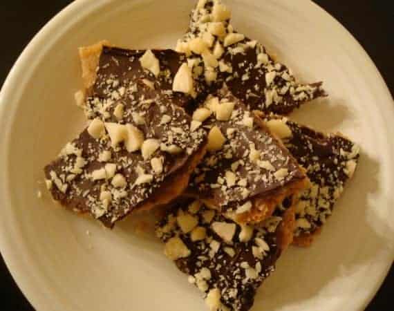 Mock Chocolate Macadamia Toffee