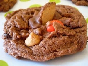 Loaded Peanut Butter Cup Chocolate Cookies