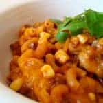 Skillet Chili Mac with Corn and Green Chiles