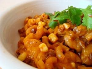 Skillet Chili Mac with Corn and Green Chiles