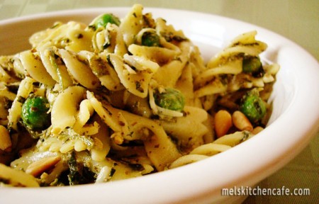 Bowtie Pasta Salad. Pesto Pasta Salad with Peas