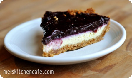 Full Slice JPG rounded corners Blueberry Cheesecake PIe