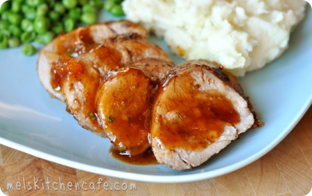 Plate BLOG Spicy Apricot-Glazed Pork Tenderloin