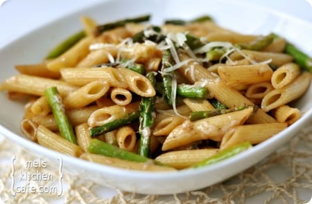 Asparagus Pasta with Balsamic Butter