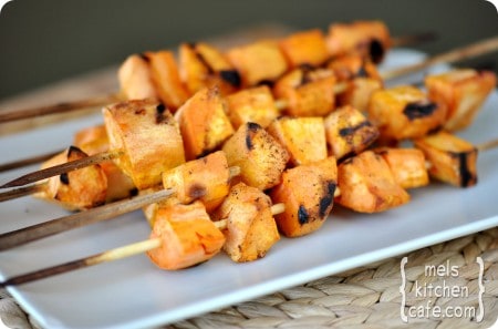 SP Skewers1 BLOG Grilled Sweet Potato Skewers