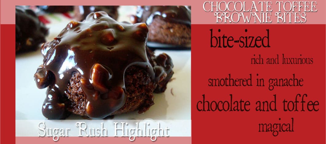 Toffee Brownie Bites
