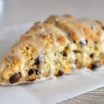 Glazed Chocolate Chip Scones {And Halloween Recap}