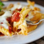 Pasta al Forno {Baked Pasta with Tomatoes and Mozzarella}