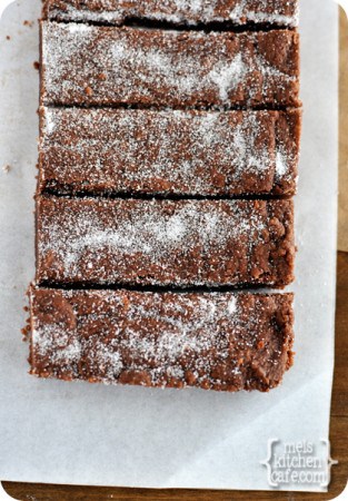 melskitchencafe.com: Chocolate Shortbread Fingers