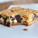 Cheesecake Stuffed Chocolate Chip Cookie Bars