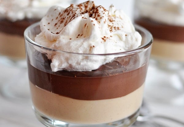 Layered PB and Chocolate Puddings