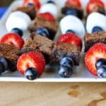 Brownie {& Fruit} Kebabs