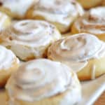 Buttermilk Cinnamon Rolls with Cream Cheese Glaze