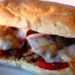 Steak Hoagies with Mushrooms, Onions and Peppers