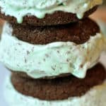 Chocolate-Mint Chip Ice Cream Sandwiches