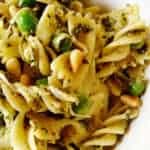 Pesto Pasta Salad with Peas and Parmesan