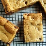 Thick and Chewy Chocolate Chip Bars