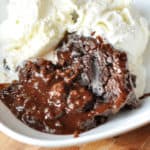 Slow Cooker Hot Fudge Peanut Butter Pudding Cake