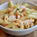 Butter and Garlic Shrimp Penne