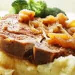 Tender Pork Chops with Caramelized Apples and Onions