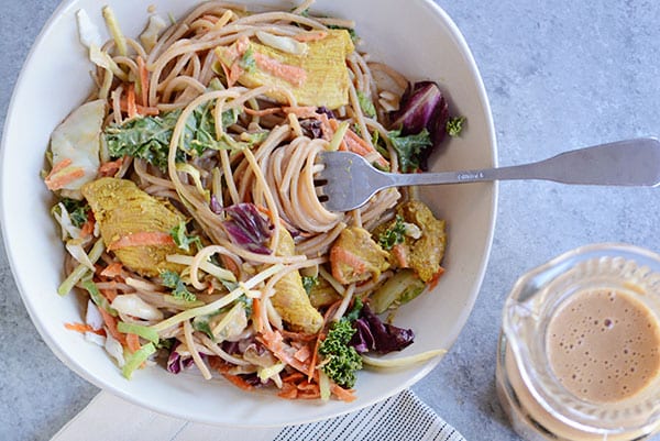 Satay Chicken Noodle Salad