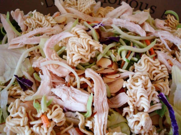 Asian salad in a bowl.