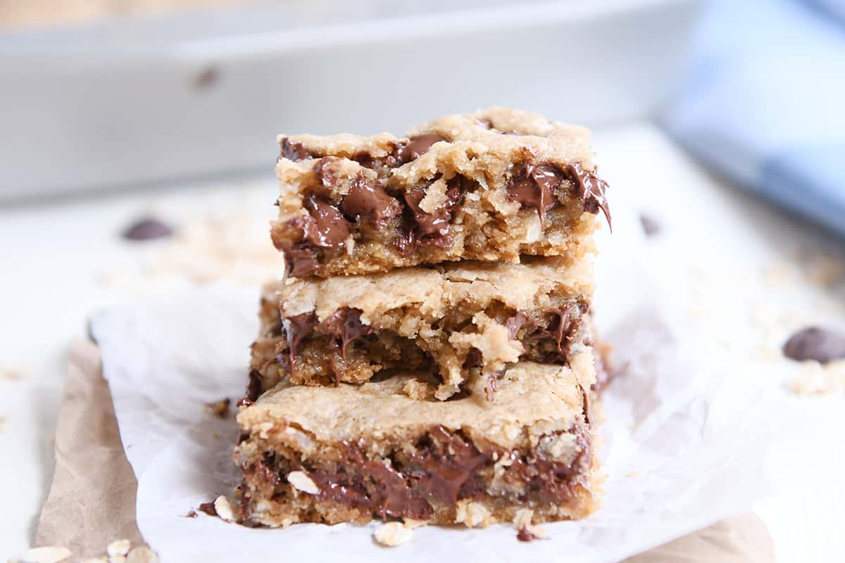 Easy Oatmeal Chocolate Chip Coconut Cookie Bars Mel's Kitchen Cafe