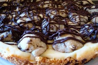 Chocolate Chip Cookie Dough Cheesecake Bars