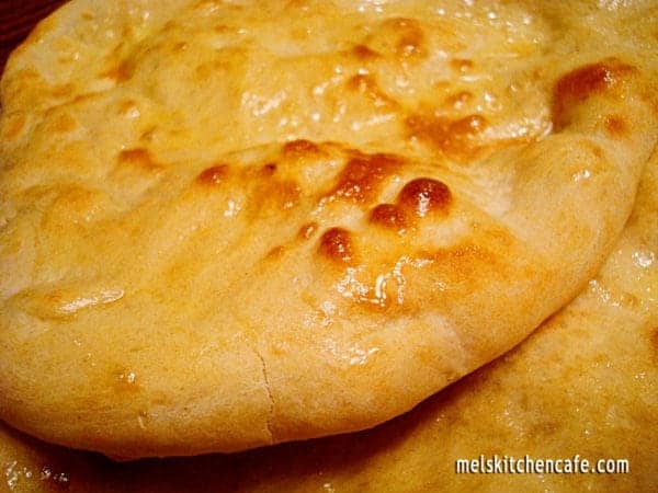 Cooked naan.