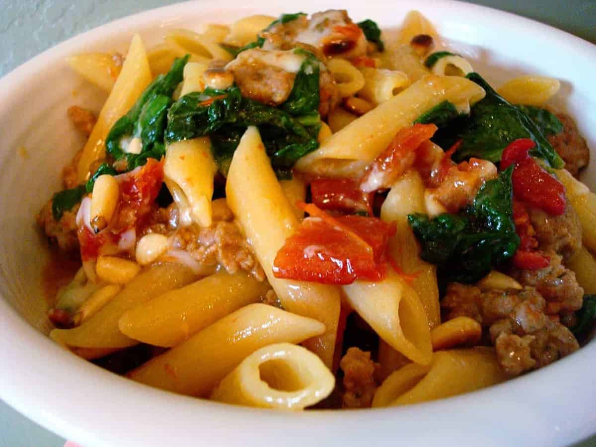 Sausage penne on sale pasta
