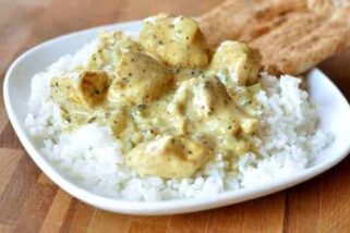 Basil Chicken in Coconut Curry Sauce