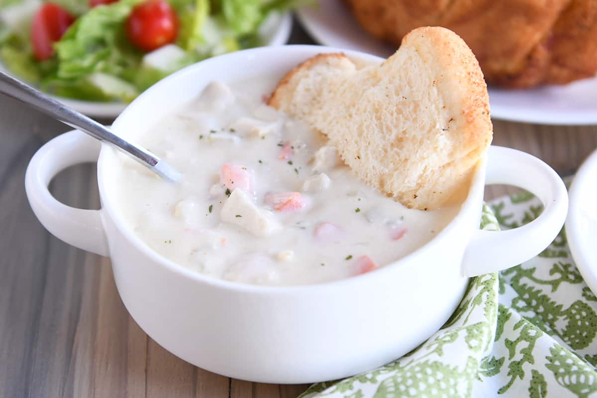 Cream Cheese Chicken Vegetable Soup | Mel's Kitchen Cafe