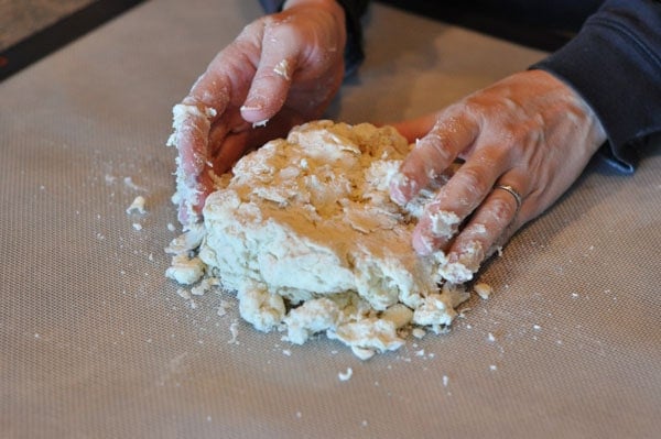 pie dough about to be rolled out