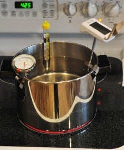 Stainless Steel Deep Frying & Candy Thermometer w/ Pot Clip 5 Inch