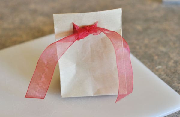 Cute Brown Bag/Ribbon Packaging Idea - Mel's Kitchen Cafe