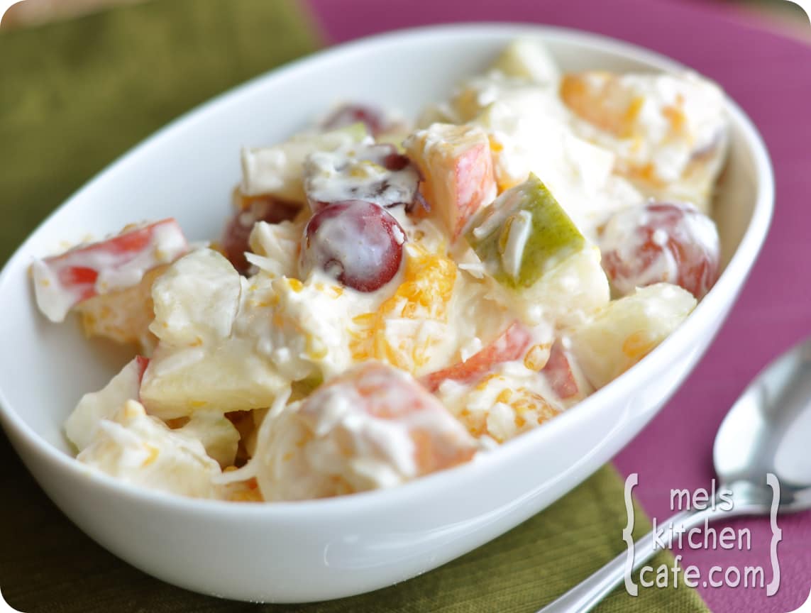 Creamy 5 Cup Fruit Salad Mels Kitchen Cafe