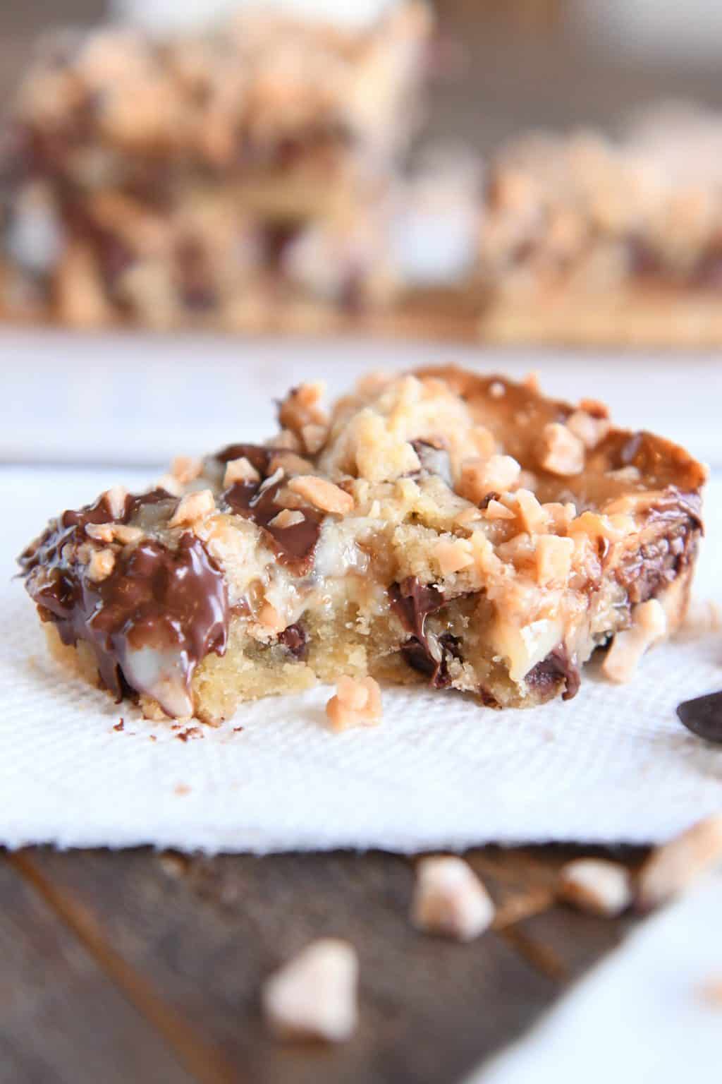 Chewy Chocolate Chip Toffee Bars Mel's Kitchen Cafe