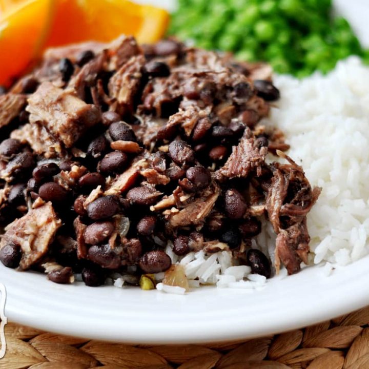 Brazilian Feijoada {Slow Cooked Pork and Black Bean Stew}