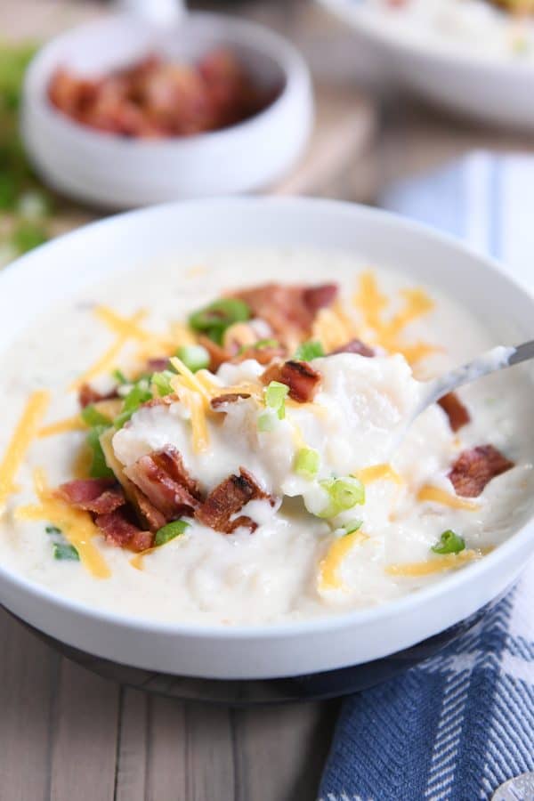 Loaded Baked Potato Soup - Just a Taste