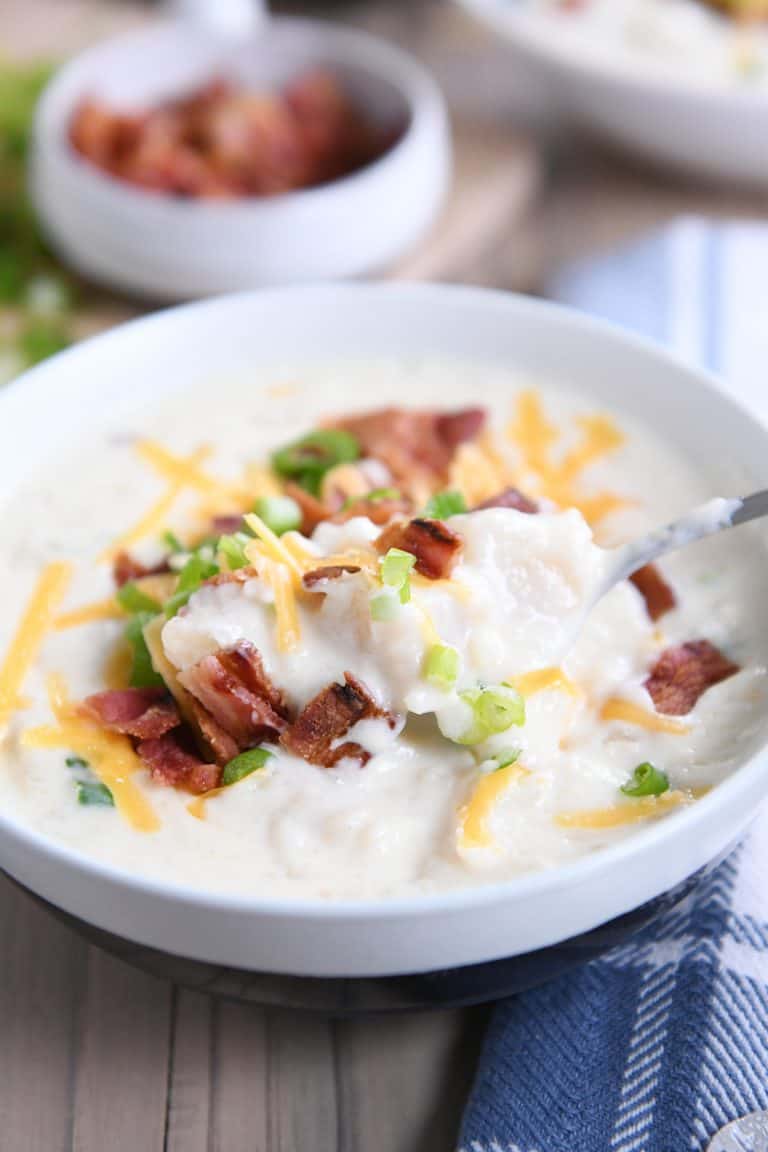 Loaded Baked Potato Soup Recipe Mel's Kitchen Cafe