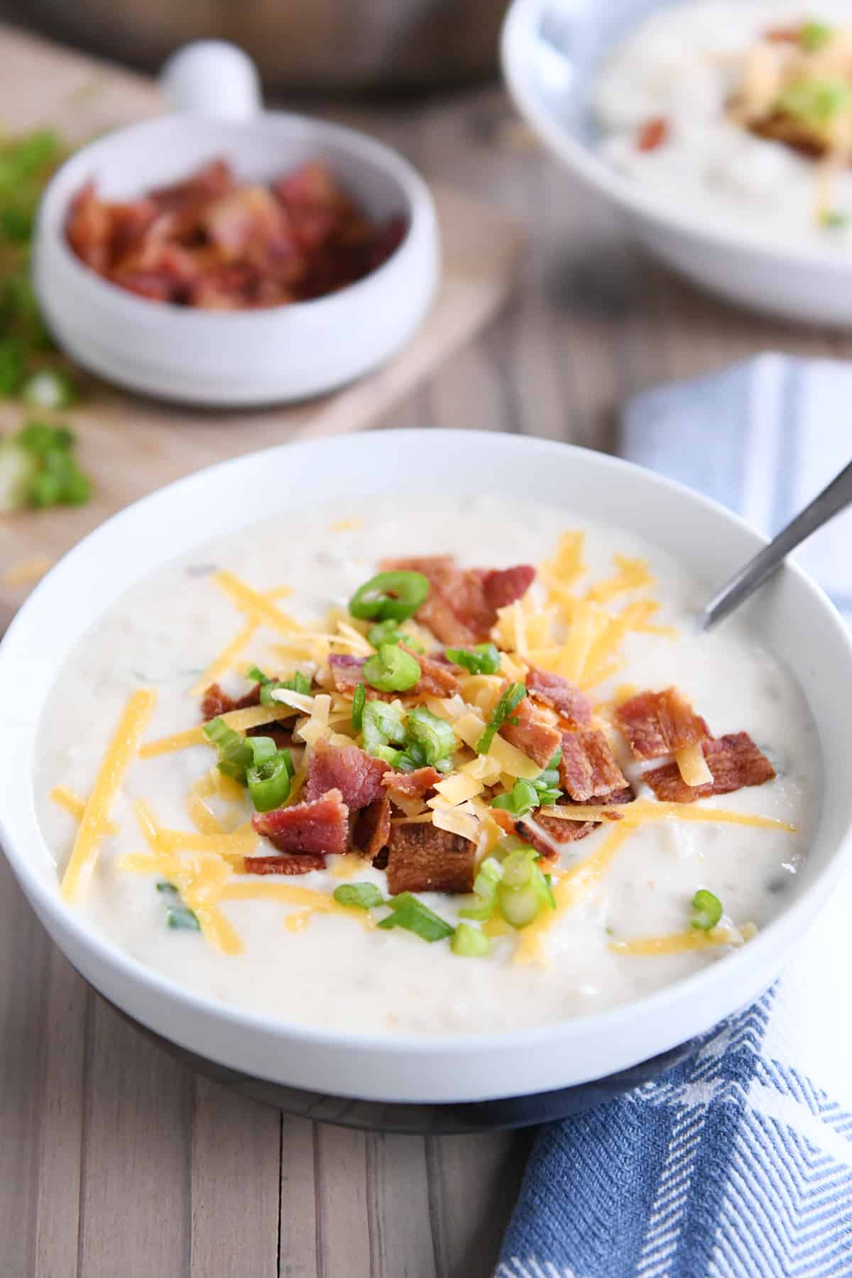 Loaded Baked Potato Soup Recipe | Mel's Kitchen Cafe