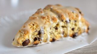 Glazed Chocolate Chip Scones