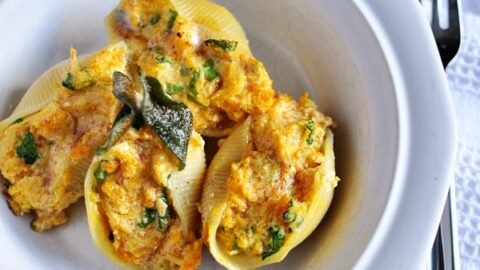 Butternut Squash Shells With Browned Butter