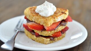 Nutella and Strawberry Stuffed French Toast