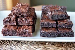 Fudgy Brownies {Homemade Brownies Like The Boxed Mix!}