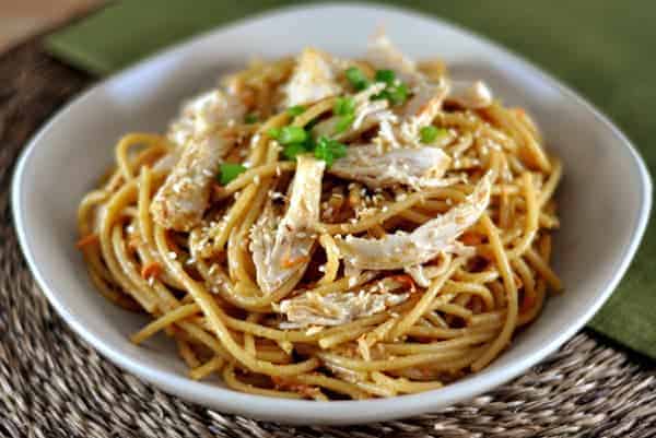 sesame noodles with peanut sauce