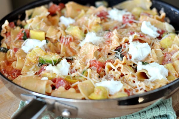 Skillet Summer Vegetable Lasagna