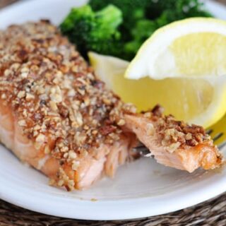 Maple Pecan Crusted Salmon