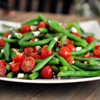 Fresh Green Bean Salad with Balsamic Dressing | Mel's Kitchen Cafe