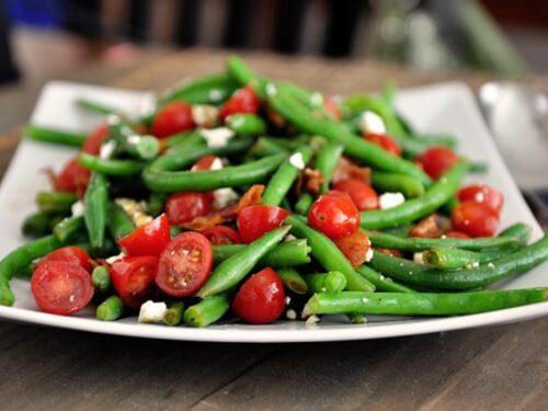 green bean salad with creamy dressing Three bean salad with creamy lemon dressing